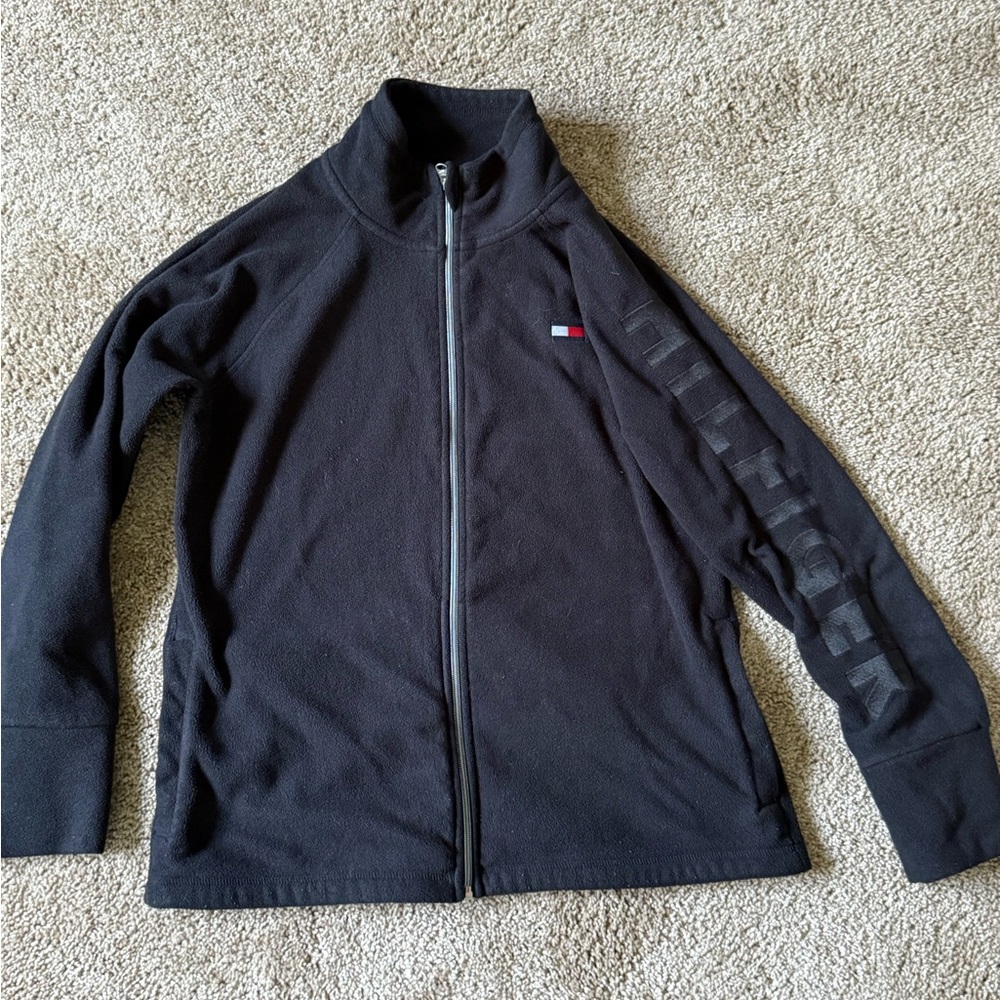 Tommy Hilfiger Men's Black Full-Zip Jacket